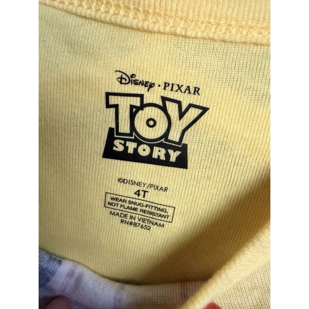 Disney Toy Story Toddler Boys' 4pc Cotton Pajama Set – Buzz & Woody Sleepwear
